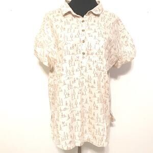 Columbia Sportswear camp theme shirt SZ XL